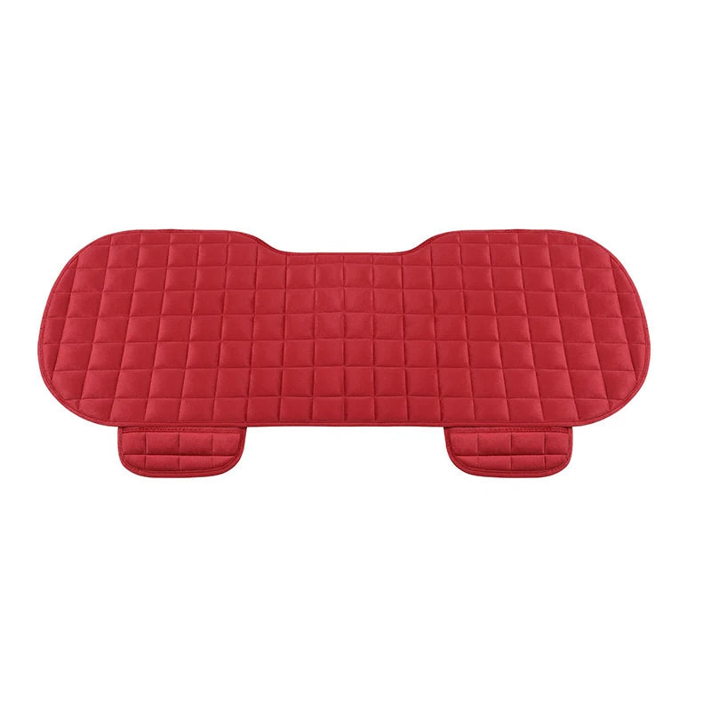 Car Seat Cover Front Rear Flocking Cloth Cushion Non Slide Winter Auto Protector Mat Pad Keep Warm Universal Fit Truck Suv Van sayaragear