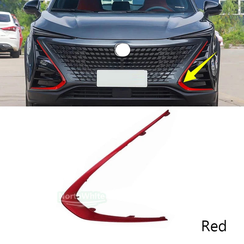 Front Bumper Fog Light Trim Molding Silver Decorative Cover For For Changan UNI-T 2020-2024 Car Exterior Replacement Parts sayaragear