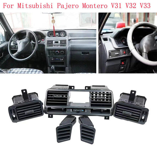 HAOCHEN Car Dashboard Air Conditioning Vent Outlet Panel for Mitsubishi Pajero Montero V31 V32 V33 Modification Accessories sayaragear