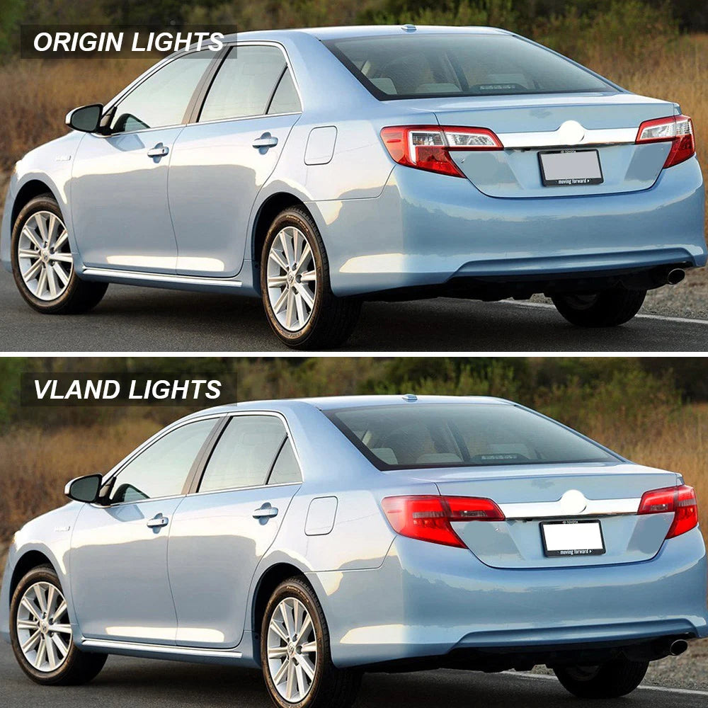 Vland 12-14 Camry Tail Lights XV50 With LED Amber Turn Signal sayaragear