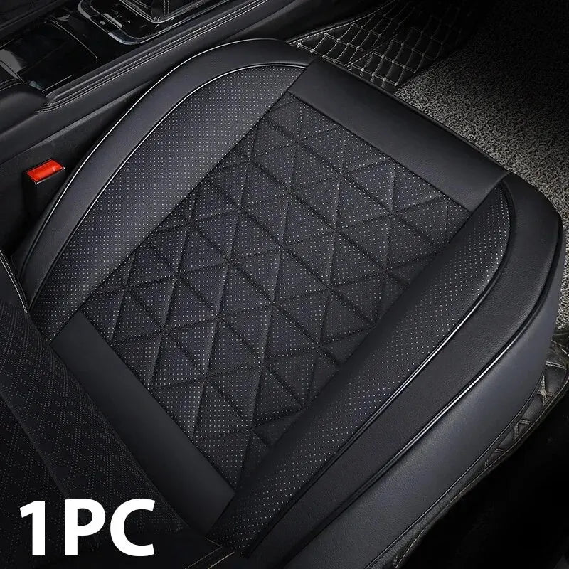 New Front Car Seat Cover PU Leather Cars Seat Cushion Automobiles Seat Protector Universal Car Chair Pad Mat Auto Accessories sayaragear