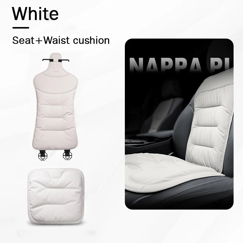 Universal Car Seat Cover Leather Cars Seat Waist Cushion Covers Four Season Auto Interior Seats  Protection Pad Car Accessorie sayaragear