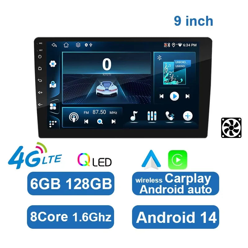 ESSGOO 7 9 10" Car Radio Android Auto Carplay Car Stereo Multimedia Player Universal WIFI GPS Autoradio Car Intelligent Systems sayaragear
