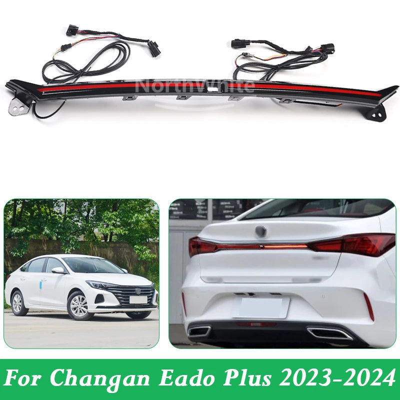 Car Rear Tail Light Brake Light For Changan Eado Plus 2023-2024 Rear Center Light Car Accessories sayaragear