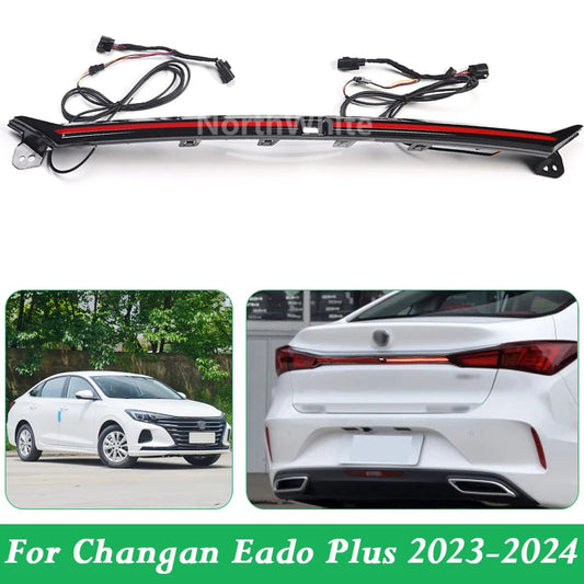 Car Rear Tail Light Brake Light For Changan Eado Plus 2023-2024 Rear Center Light Car Accessories sayaragear