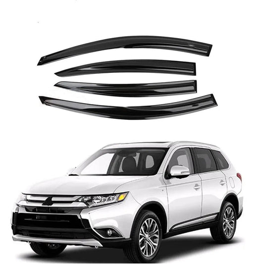 For Mitsubishi Outlander 2014-2020 Cars Accessories Window Visors Rain Sun Guard Vent Wind Deflector Weathershield Moulding Trim sayaragear
