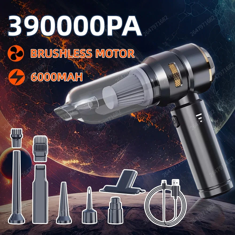 Car Vacuum Cleaner High Power Portable Handheld Wireless Brushless Motor Cleaning Machine Powerful Air Duster for Home Appliance sayaragear