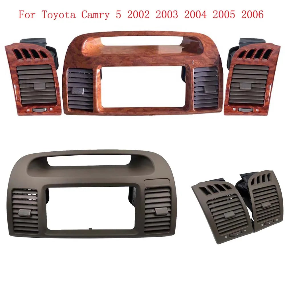 HAOCHEN-2 1 Pair Air Outlet Left Hand Drive Car Interior AC Air Grille Vent Cover Replacement For Toyota Camry XV30 2001 to 2006 sayaragear
