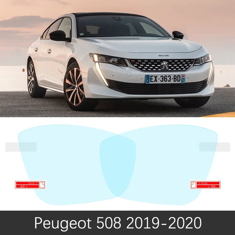 Full Cover Anti Fog Film Rainproof Rearview Mirrors for Peugeot 508 508sw 508GT RXH 2010~2020 Accessories 2012 2015 2016 2017 sayaragear