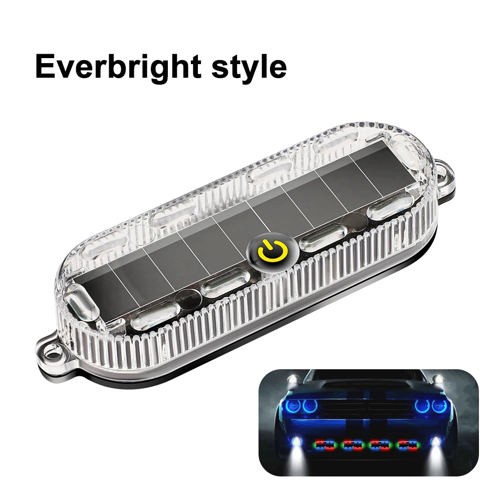 Solar Flashing Warning Light LED Warning Safety Flashing By Strobe Light Adjustable Auto Parking Lamp Rear Warning Light sayaragear