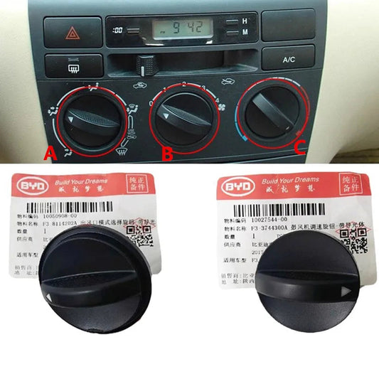 Air Conditioning Knob for BYD F3 F3R Manual Control Panel AC Air Conditioner Button Switch Car Accessories sayaragear
