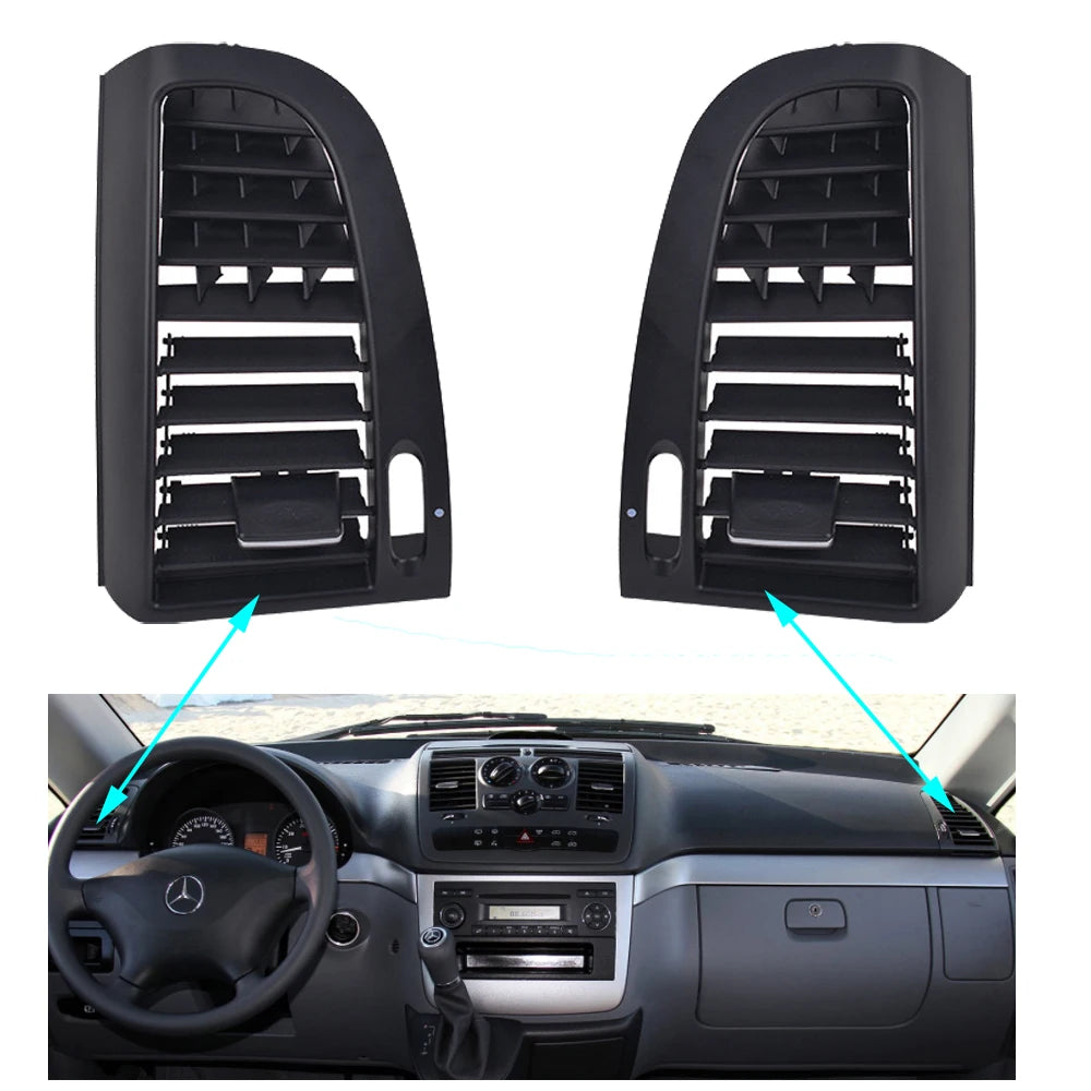 Front Dash Central Left Right Air Conditioner Ac Vent Grill Cover For Mercedes Benz Vito Viano W636 W639 6368300300 6368300200 sayaragear