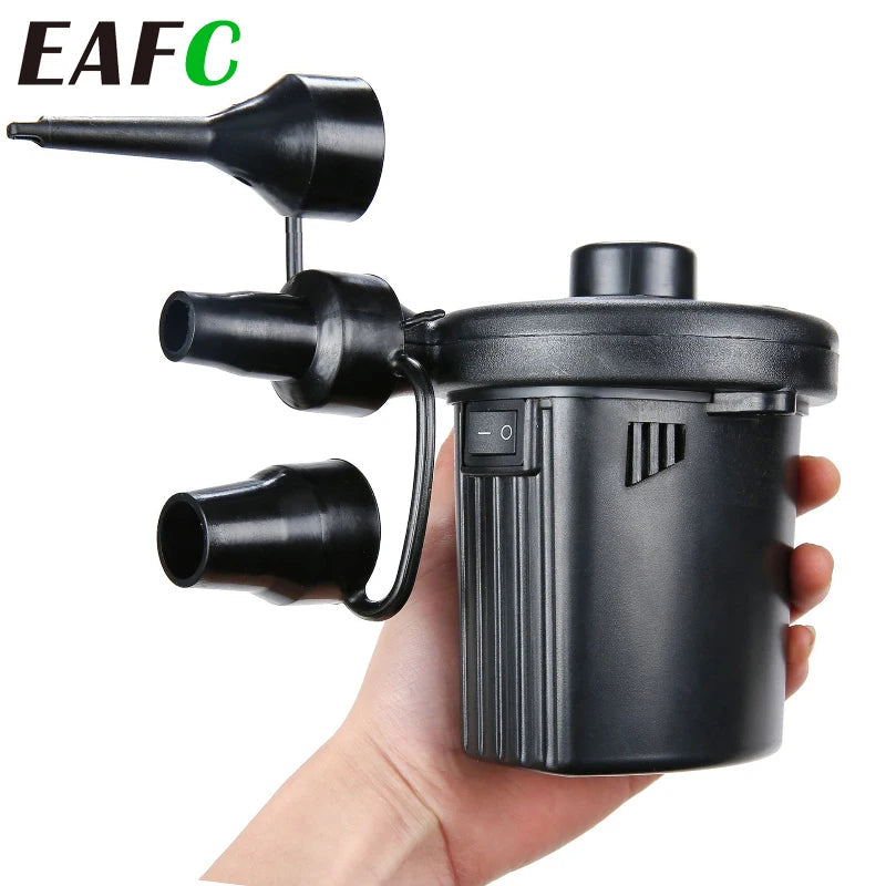 EACF Portable Inflatable Pump Electric Air Mattress Camping Pump Car Air Compressor Pump Quick Filling Air Pump For Car Home Use sayaragear