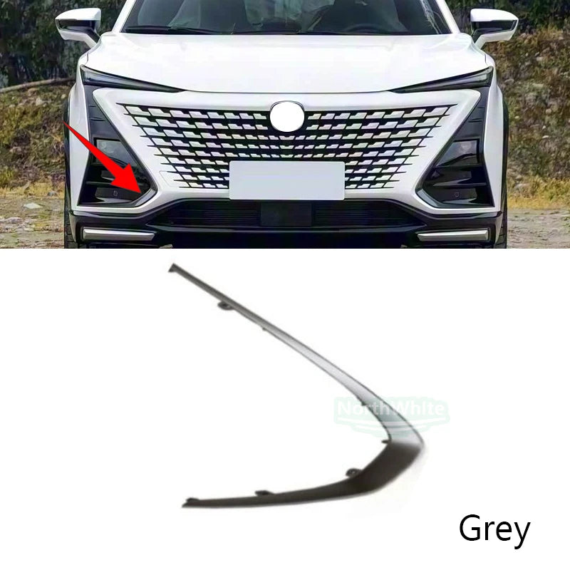 Front Bumper Fog Light Trim Molding Silver Decorative Cover For For Changan UNI-T 2020-2024 Car Exterior Replacement Parts sayaragear