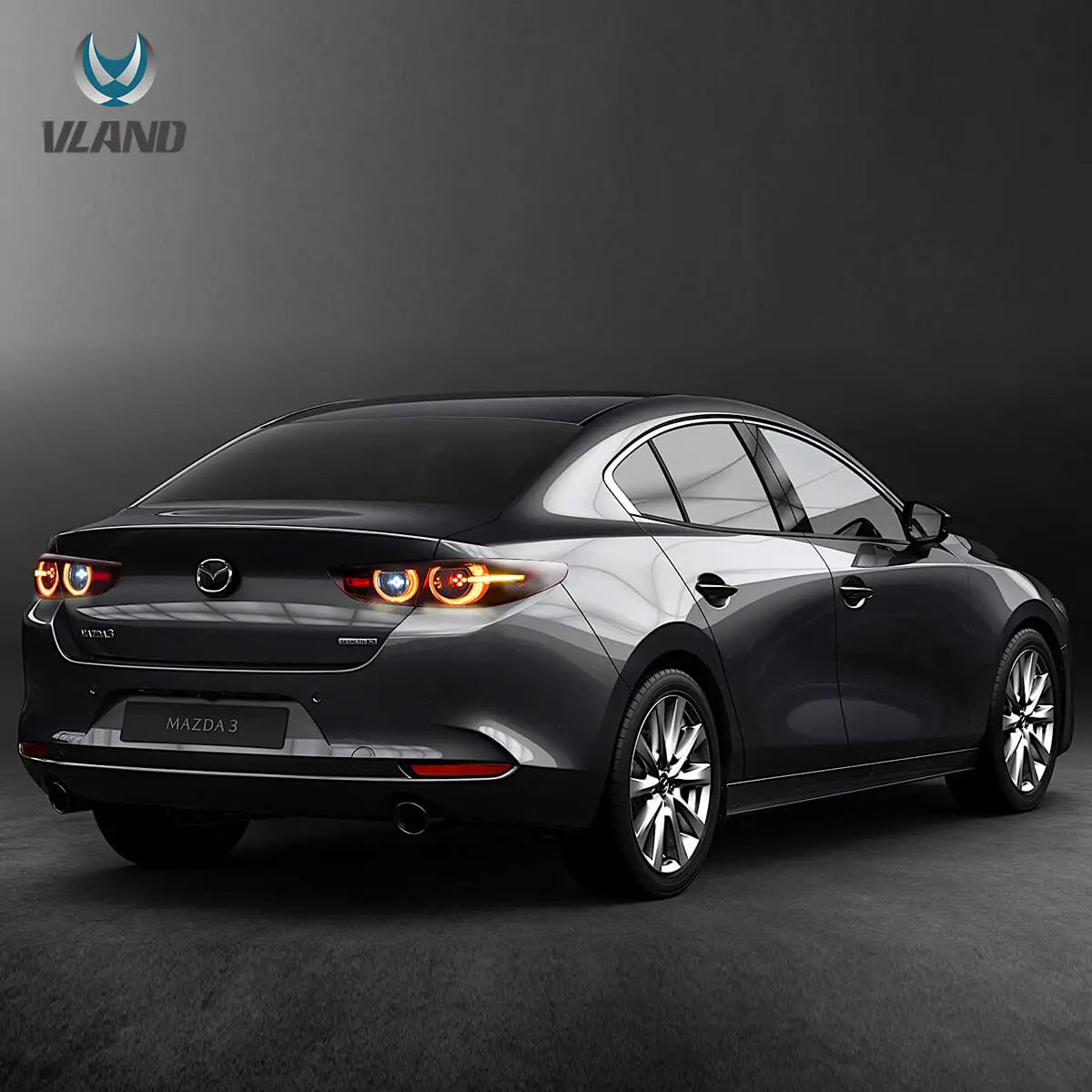 VLAND 19-22 Mazda3 Axela 4th Gen (BP) Sedan LED Tail Lights With Dynamic Welcome Lighting sayaragear