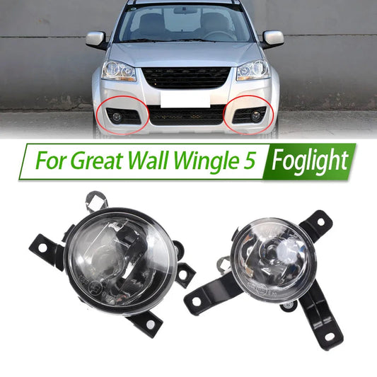 For Great Wall Wingle 5 Foglight Car Fog Light Halogen Front Bumper Fog Lamp Kit Housing sayaragear