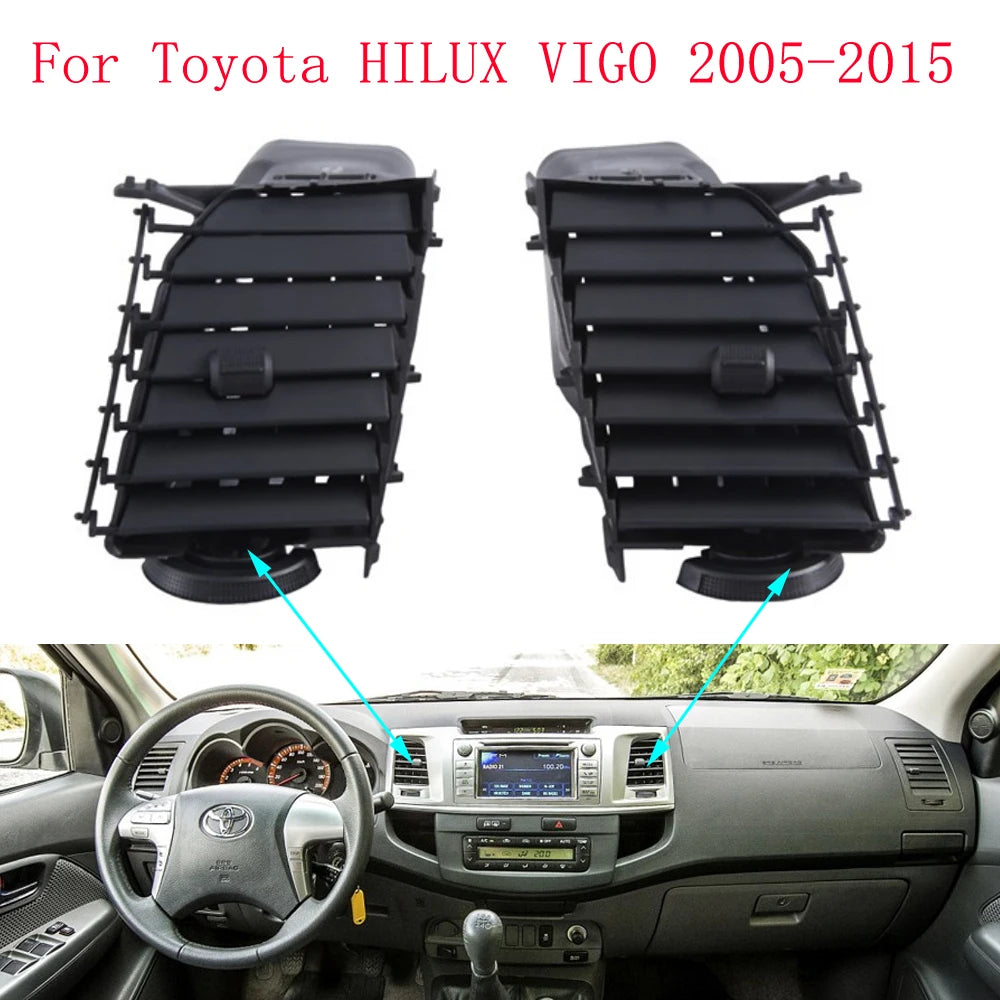 Car Front Central Dashboard Panel Left Right Air Vent Outlet Assembly For Toyota Hilux 2004-2015 Parts A/C Air Vent Outlet sayaragear