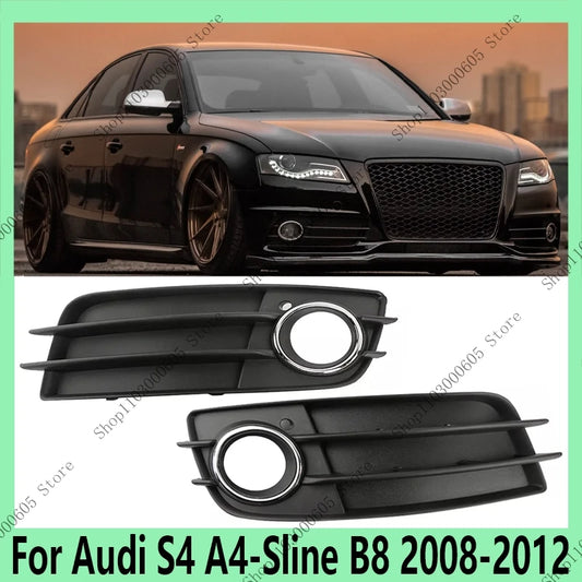 Fog Lamp Frame For Audi S4 A4-Sline B8 2008-2012 Car External Front Bumper Fog Lamp Protective Cover Decorative Cover 8K0807682C - sayaragear