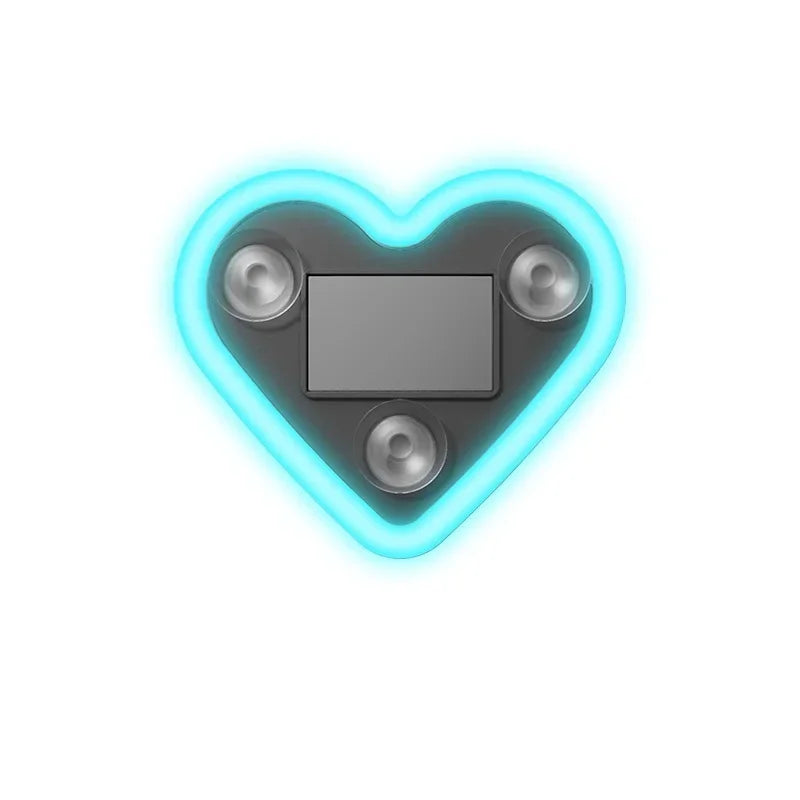 Solar Triangle Window Heart-Shaped Light Emitting Heart-Shaped Atmosphere Light Interior Wiring Free LED Atmosphere Light sayaragear