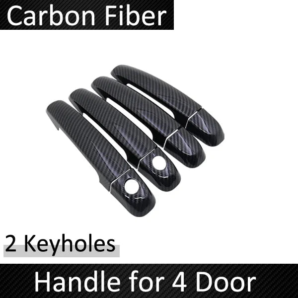 for Suzuki Maruti Swift DZire 2004~2015 Carbon Fiber Door Handle Cover Catch Trim Exterior Car Accessories 2005 2007 2009 2010 sayaragear