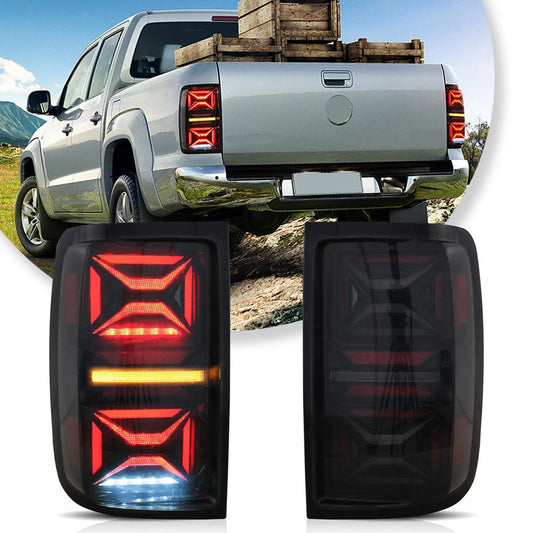 Vland 10-22 Amarok LED Tail Lights With Dynamic Welcome Lighting Smoked Rear Lamp Assembly Upgrade sayaragear