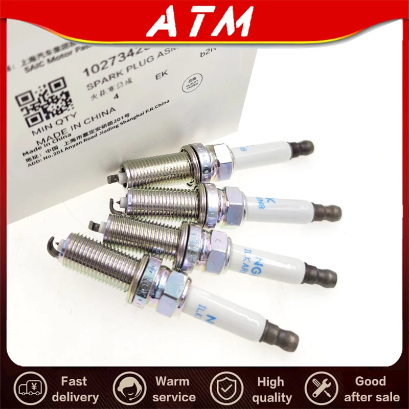 ATMMG For MG RX5 HS RX8 GS RX5MAX 2.0T engine spark plug  10162965 10273425 ILZKA8RG8 original 4pcs - sayaragear