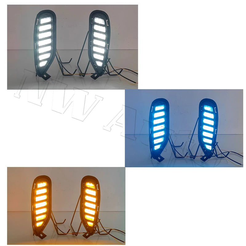 Car LED Front Bumper Reflector Lights For BYD Song Plus DMi 2021 2022 Brake Warning Stop Dynamic Turn sayaragear