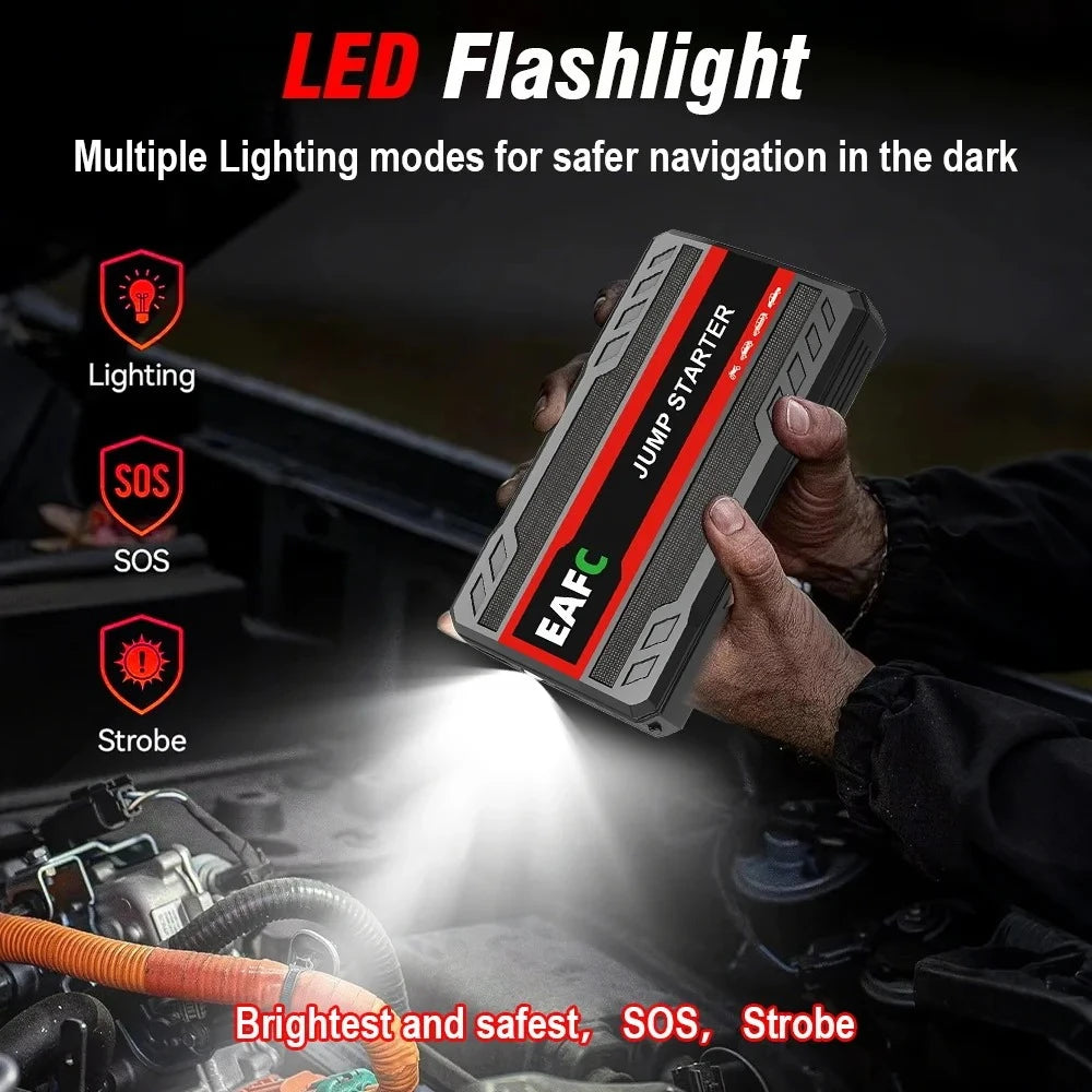 4000A/2000A/600A Portable Car Jump Starter PowerBank Booster Charger 12V Starting Device Petrol Diesel Car Booster JumpStarter sayaragear