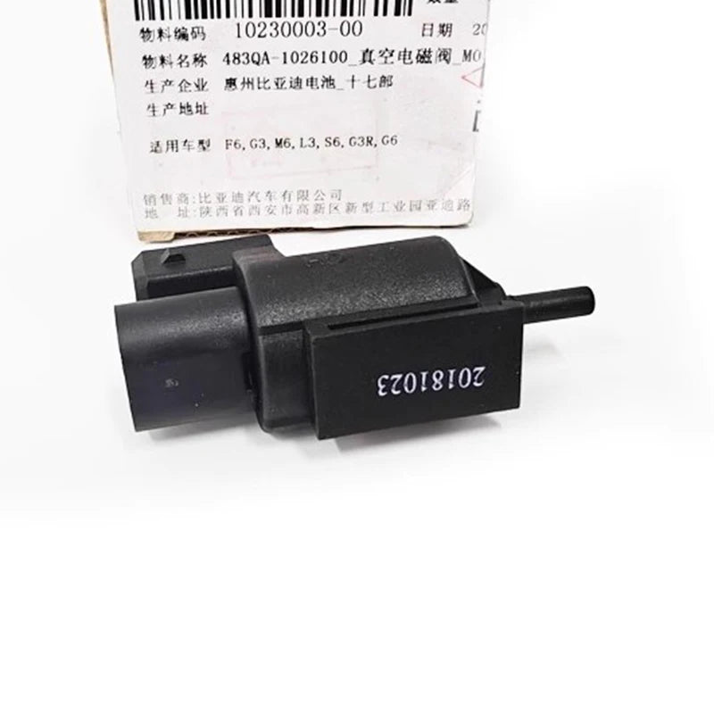 Vacuum Solenoid Valve for BYD F6 G3 M6 L3 S6 G3R G6 with 483QA Engine Air Inlet Control Exhaust Valve Accessories 483QA-1026100 - sayaragear