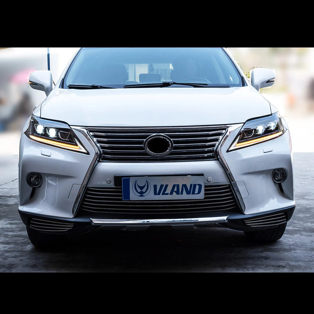 Vland 13-15 Lexus RX270 RX350 RX450H (AL10) LED Matrix Headlights with DRL High Low Beam Front Headlamp Assembly sayaragear