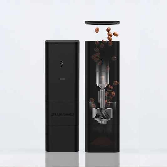 FEMOBOOK A2 USB electric grinder portable rechargeable grinder with 7core burr Magnetic attraction design 4000mah battery sayaragear