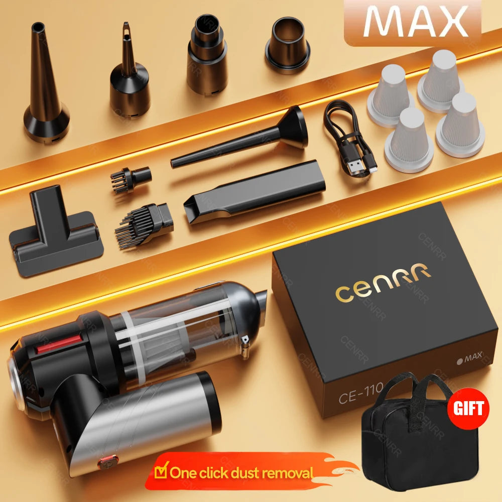 CENRR Car Vacuum Cleaner Mini 998000PA Powerful Cordless Portable Vacuum Cleaner for Home Appliance Handheld Blower Car Cleaner sayaragear