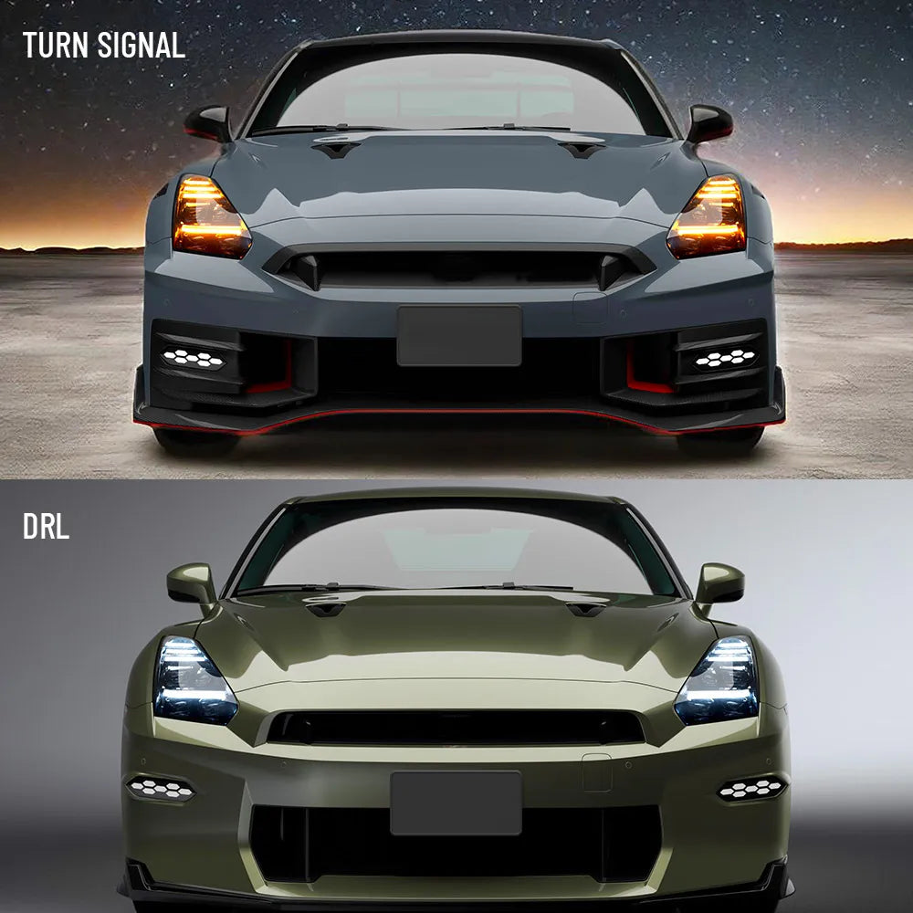 Vland LED Projector Headlights for 2008-2023 GT-R R35 High-Intensity Lighting Upgrade Kit sayaragear
