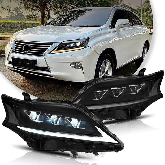Vland 13-15 Lexus RX270 RX350 RX450H (AL10) LED Matrix Headlights with DRL High Low Beam Front Headlamp Assembly sayaragear