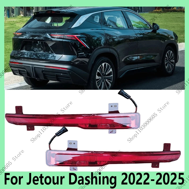For Jetour Dashing 2022 2023 2024 2025 Automobile Accessories Rear Bumper Light Turn Signal Brake Warning Light Reverse Light sayaragear