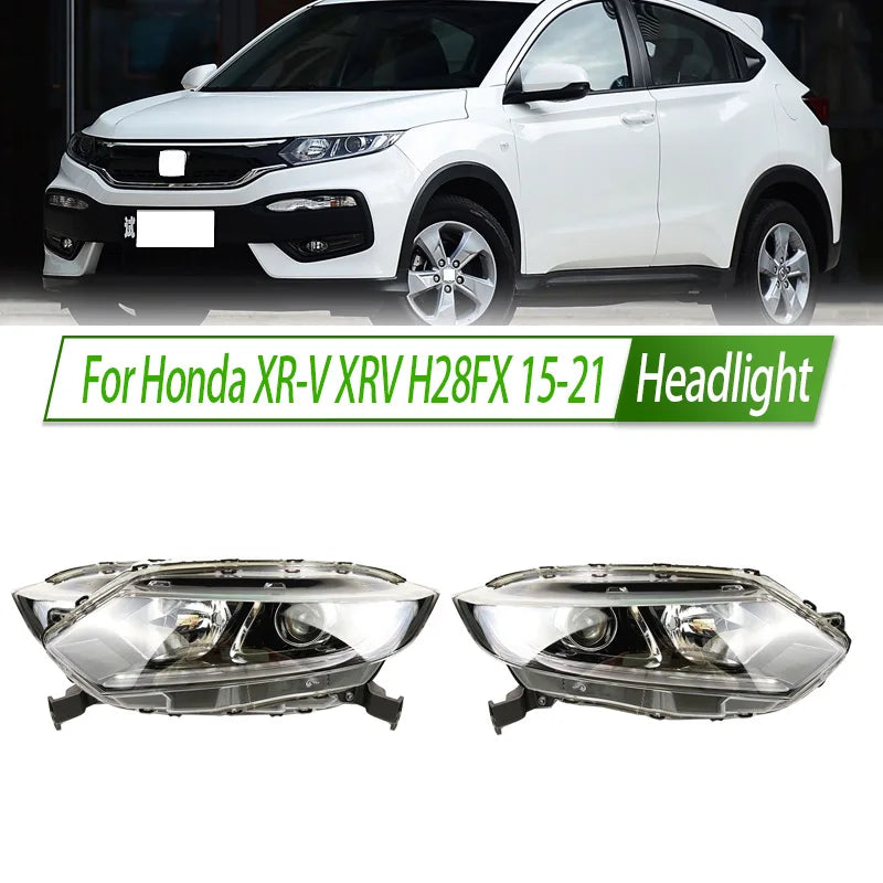 For Honda XR-V XRV H28FX 15-21 Halogen Headlight Assembly OEM Style Front Headlamp Bulb Socket Plug & Play Replacement sayaragear