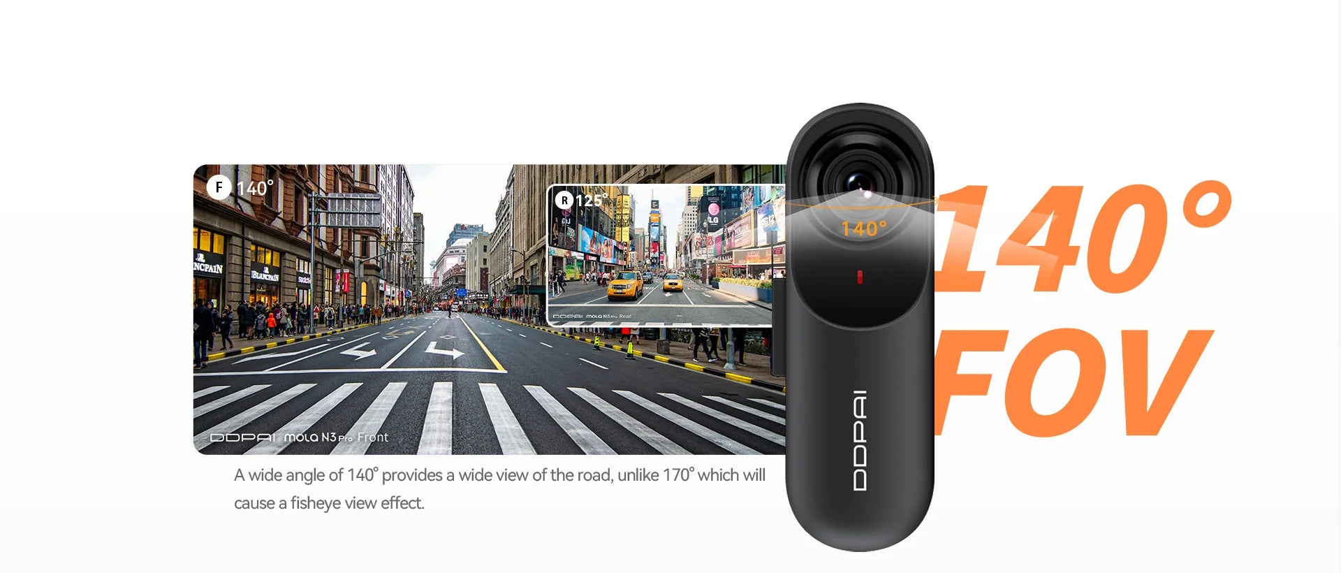 DDPAI Mola N3 Pro Dash Camera Driving Vehicle Cam Wifi Smart Connect Car Recorder 2.5K Car DVR Dash Camera sayaragear