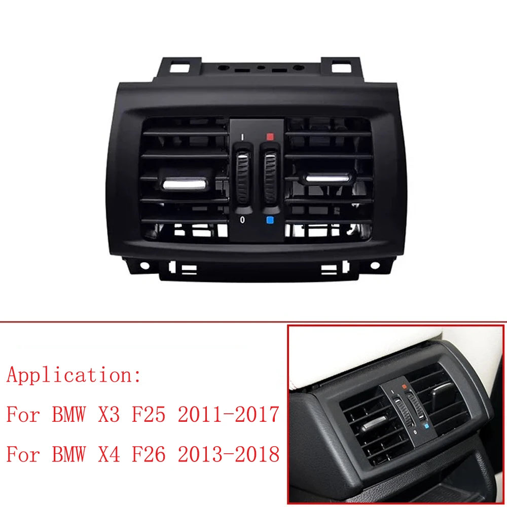 Car Rear AC Fresh Air Conditioning  Vent Grille Cover Outlet Assembly Or Panel For BMW X3 X4 F25 F26 2011-2018 64229200888 sayaragear
