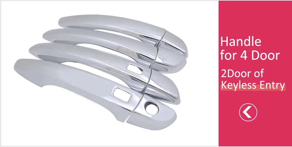 Chrome Car Door Handle Cover for Peugeot 508 SW RXH 2011~2018 Car Trim Set Exterior Accessories 2012 2013 2014 2015 2016 2017 sayaragear