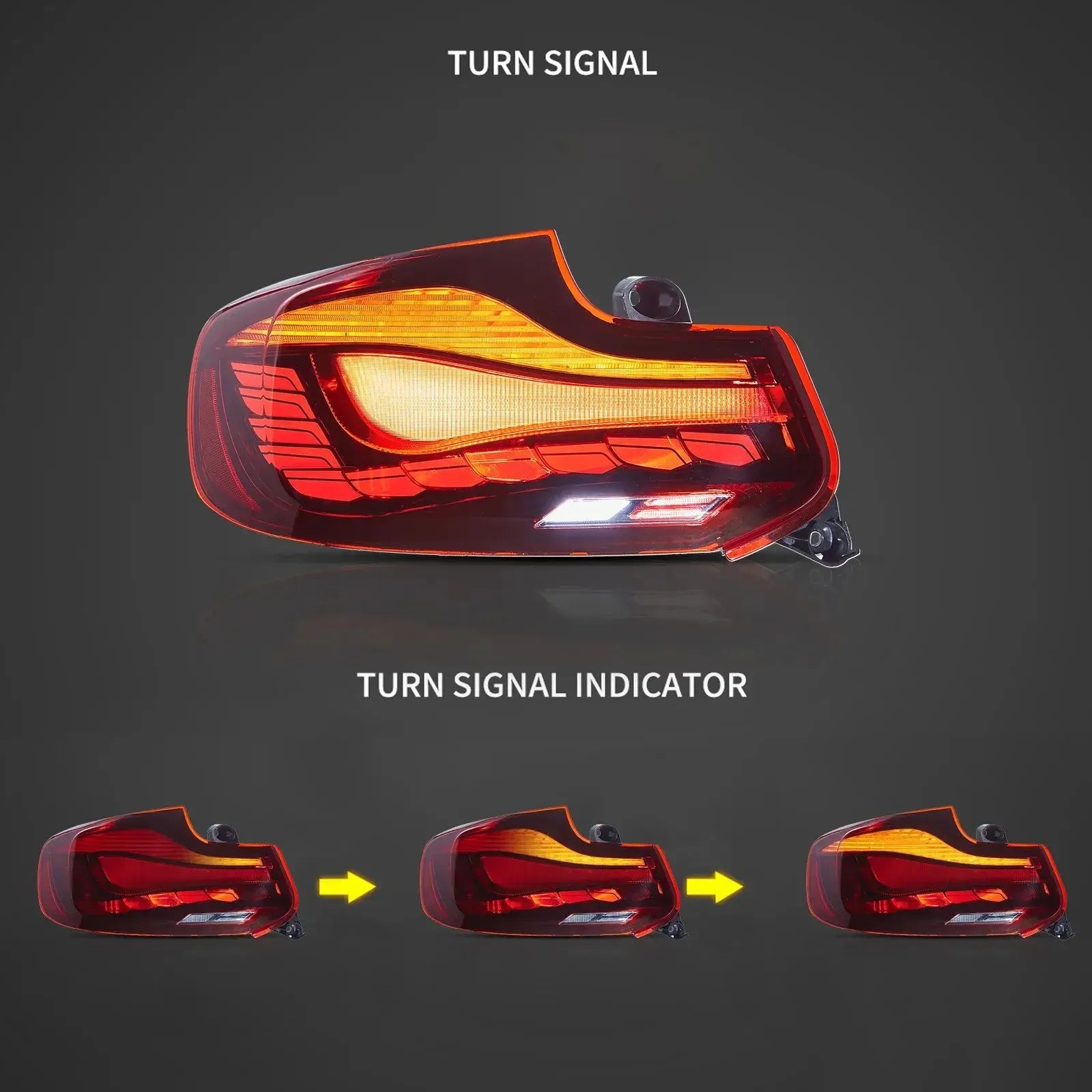 Vland 2014-2020 2 Series F22 F23 M2 F87 OLED Tail Lights W/ Dynamic Lighting (GTS Style) sayaragear