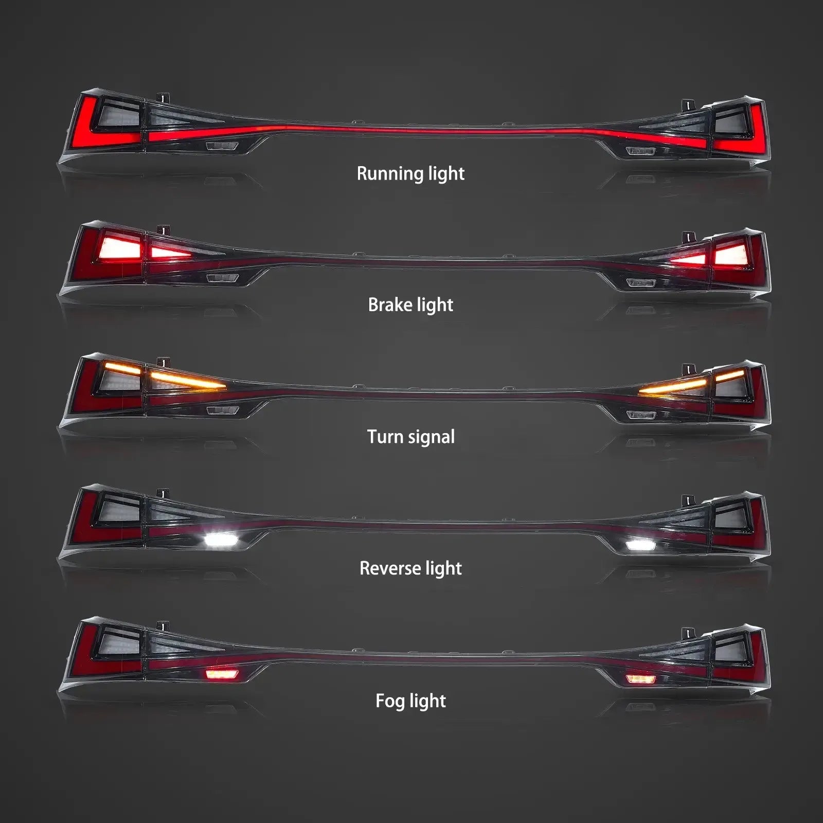 Vland 14-20 IS 250 200t 300h F Sport LED Tail Lights Unique Design Rear Lamp Assembly Upgrade Replacement sayaragear