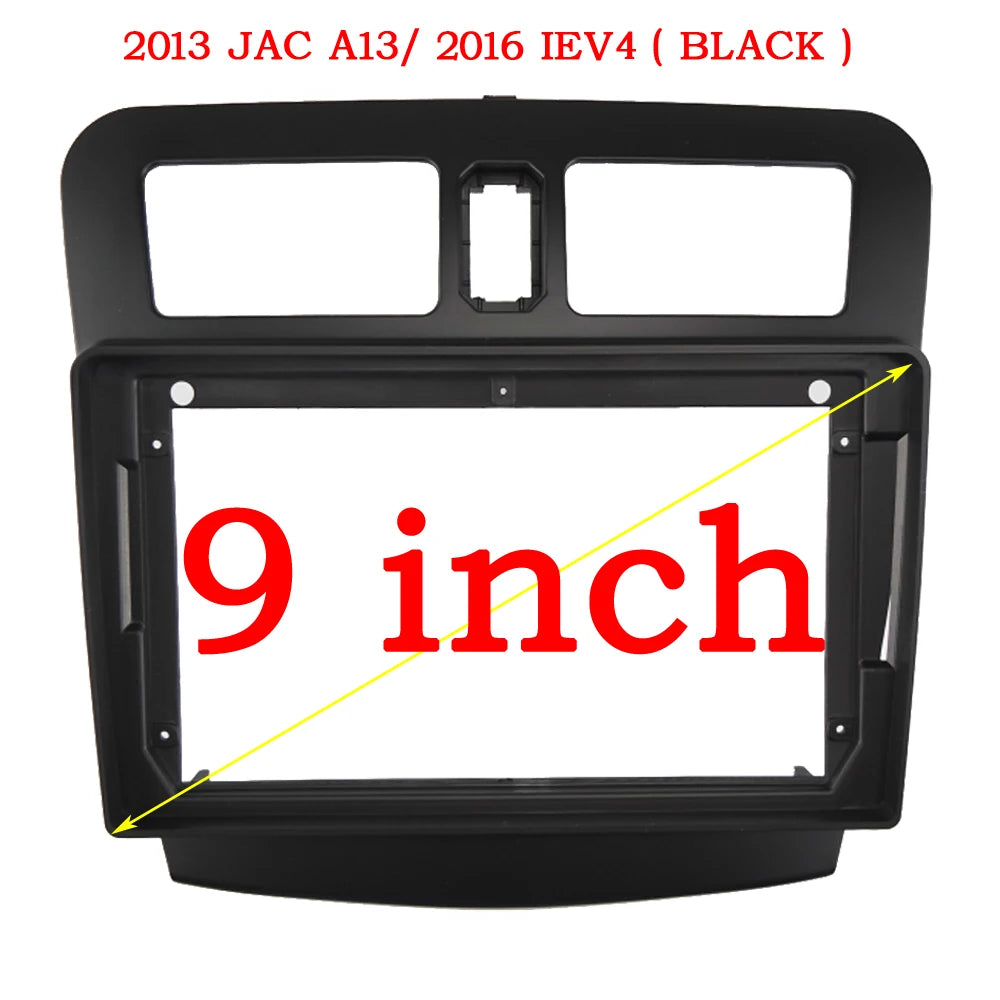 For JAC J3 A13 2013 - 2017 IEV4 9Inch Car Radio Fascias Android GPS MP5 Stereo Player 2 Din Head Unit Panel Dash Frame Installat sayaragear