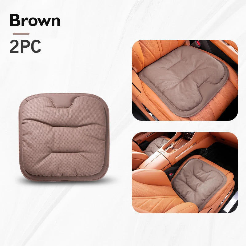 Universal Car Seat Cover Leather Cars Seat Waist Cushion Covers Four Season Auto Interior Seats  Protection Pad Car Accessorie sayaragear