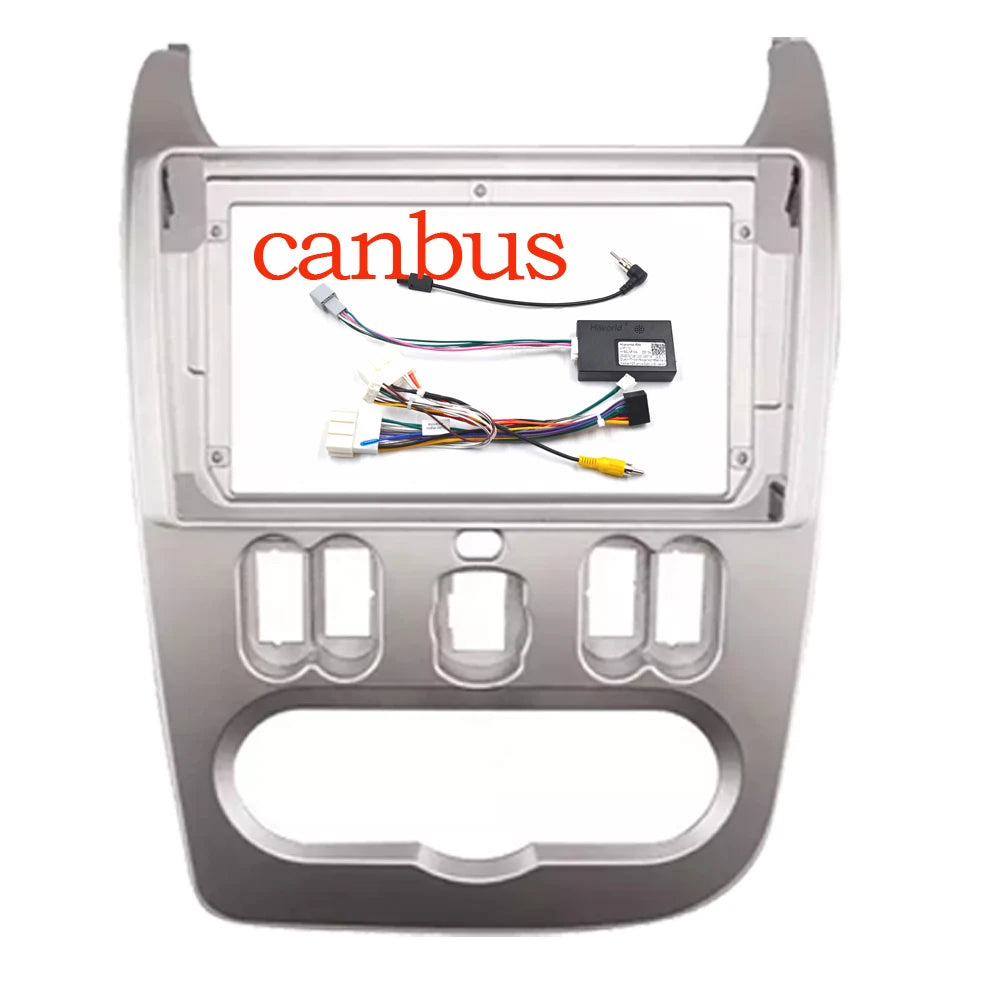 9 Inch For RENAULT Logan Sandero DACIA Duster Double din Seat Leon 2007-2013 Radio Frame Panel Fascias sayaragear