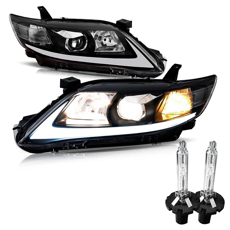 VLANDFOR TOYOTA CAMRY 2009-2011 HEAD LAMP(USA TYPE) Headlights DRL Day Running Light LED Fog Lights Car Accessory Head Lamp sayaragear
