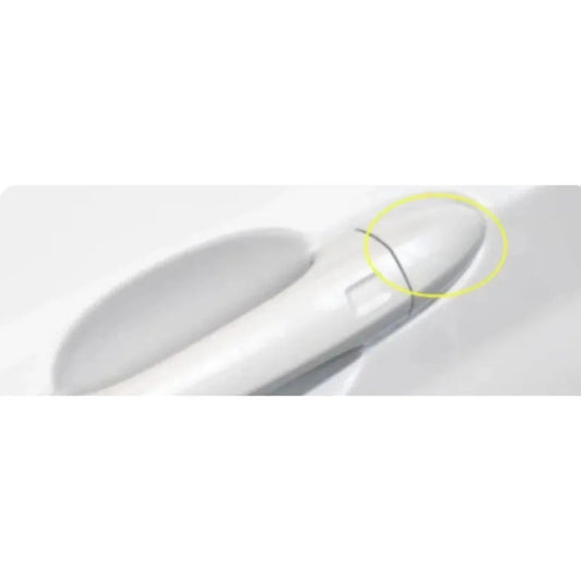 1pc White Exterior Handle Lock Core Decorative Cover for Chery Jetour X70plus 2025 Shanhai L7 sayaragear