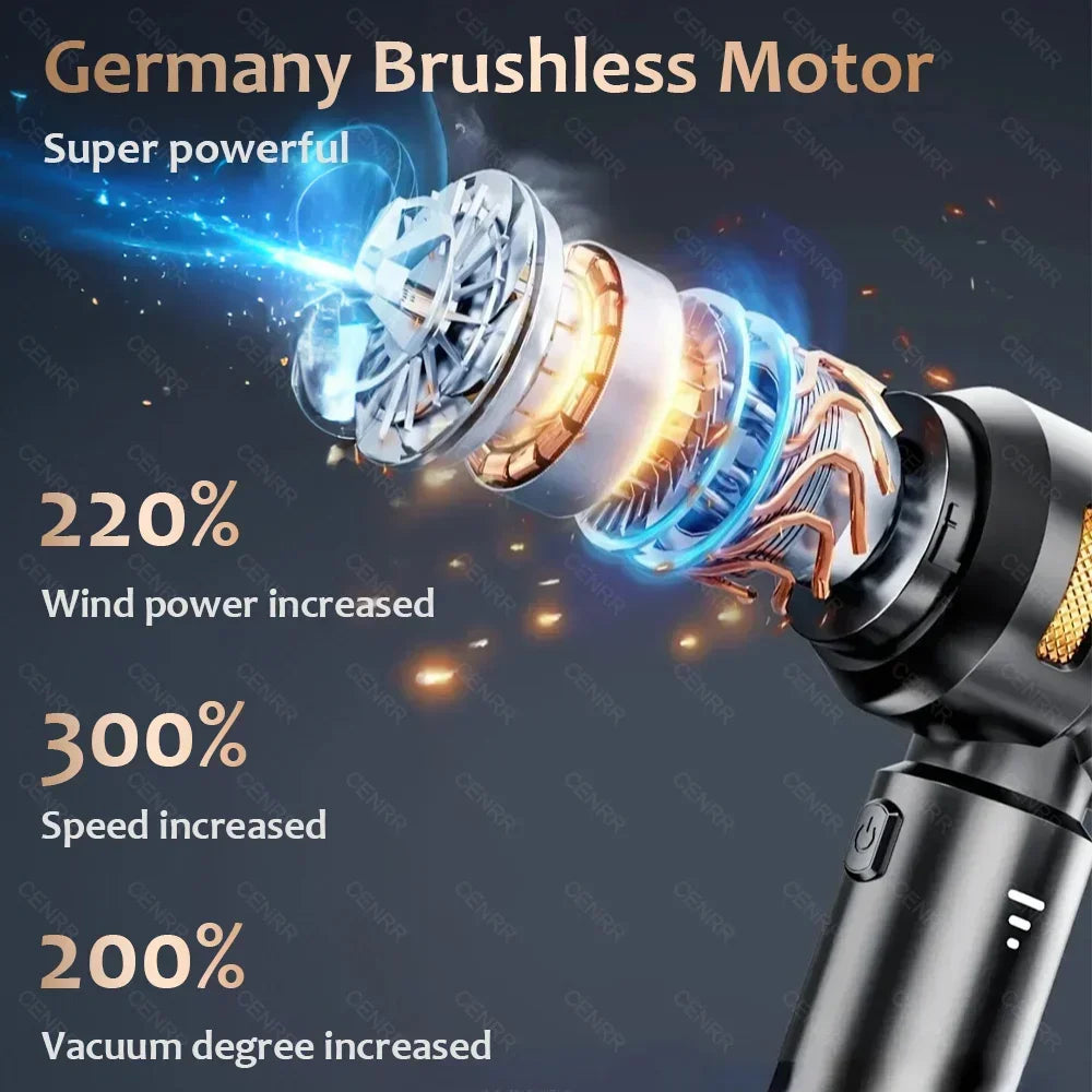 CENRR 998000PA Car Vacuum Cleaner Powerful Portable HandHeld Vacuum Cleaner For Car Wireless Cleaner Robot Car Accessories sayaragear