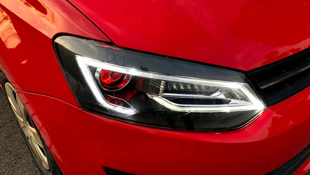 VLAND Car Styling for VW Polo Headlights 2011-2018 Vento LED Headlight New Polo Design DRL Head Lamp Bi Xenon Beam Accessories sayaragear