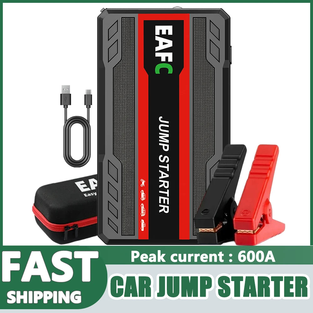 4000A/2000A/600A Portable Car Jump Starter PowerBank Booster Charger 12V Starting Device Petrol Diesel Car Booster JumpStarter sayaragear