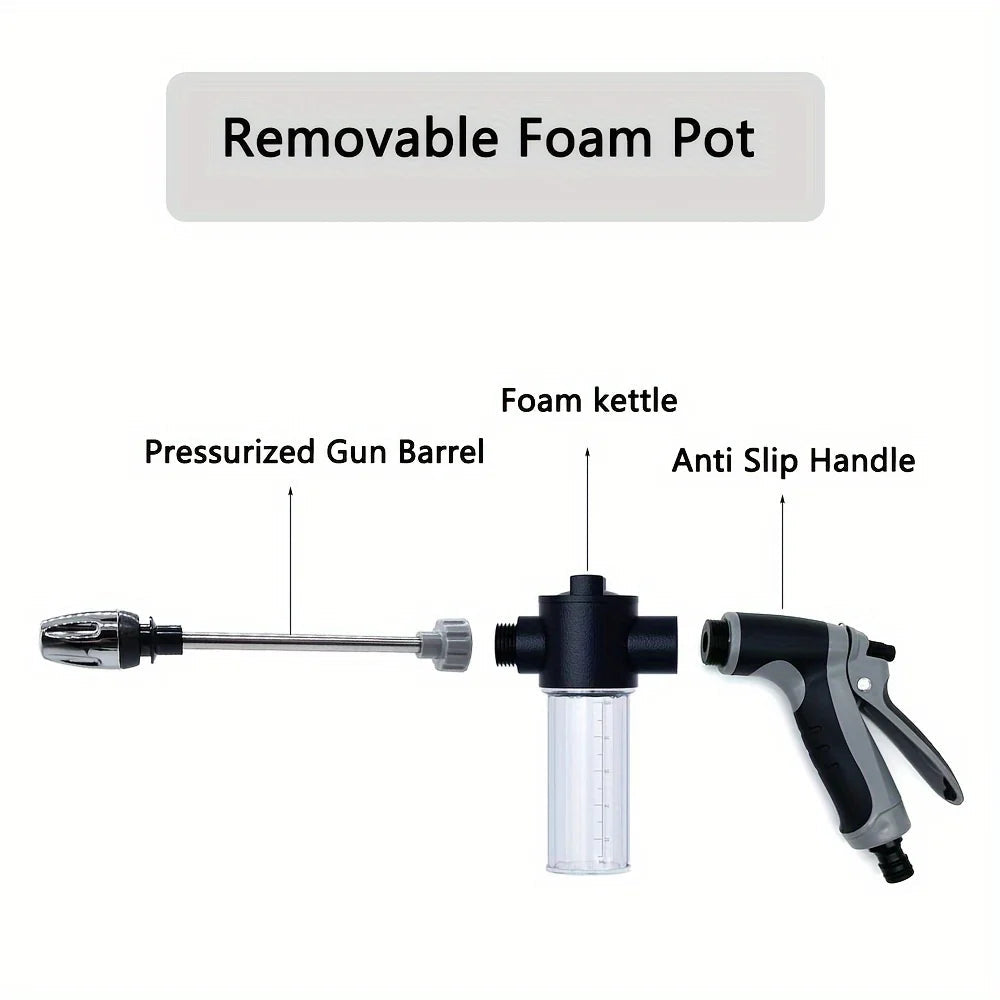 High-Pressure Car Washing Water Gun, External Cleaning Of RV, Foam Kettle Cleaning, Garden Water Hose Nozzle, Garden Shower, sayaragear